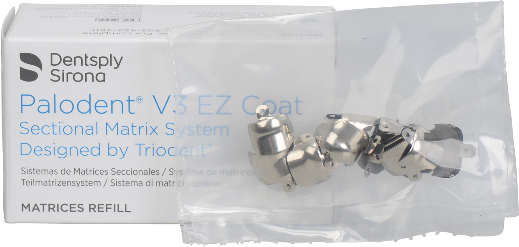 Palodent® V3 Teilmatrizensystem Packung 50 V3 EZ Coat Matrizen 7,5 mm