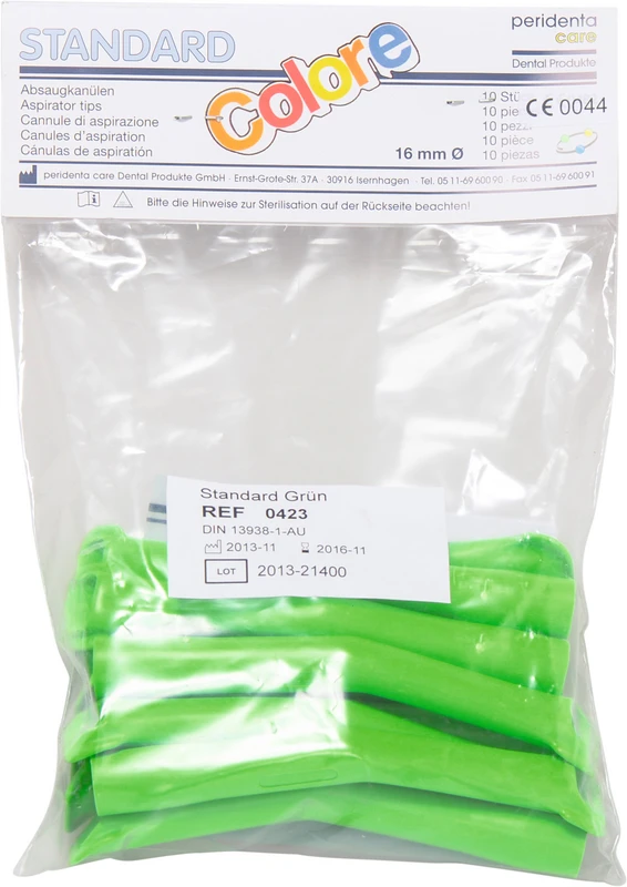 Absaugkanülen Standard Packung 10 Stück grün