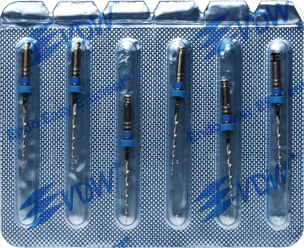 Mtwo® Blisterpackung 6 Instrumente ABT 16 mm, 21 mm, Taper.05, ISO 030 Mtwo® Instrumente VDW