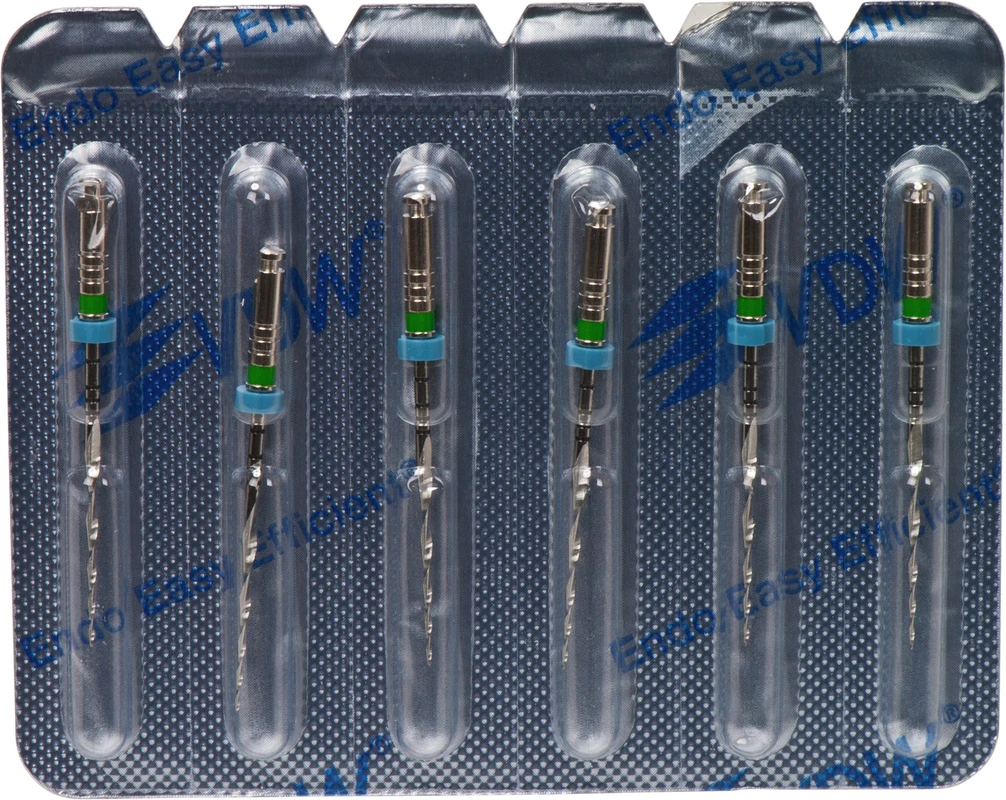 Mtwo® Blisterpackung 6 Instrumente ABT 16 mm, 25 mm, Taper.06, ISO 035 Mtwo® Instrumente VDW