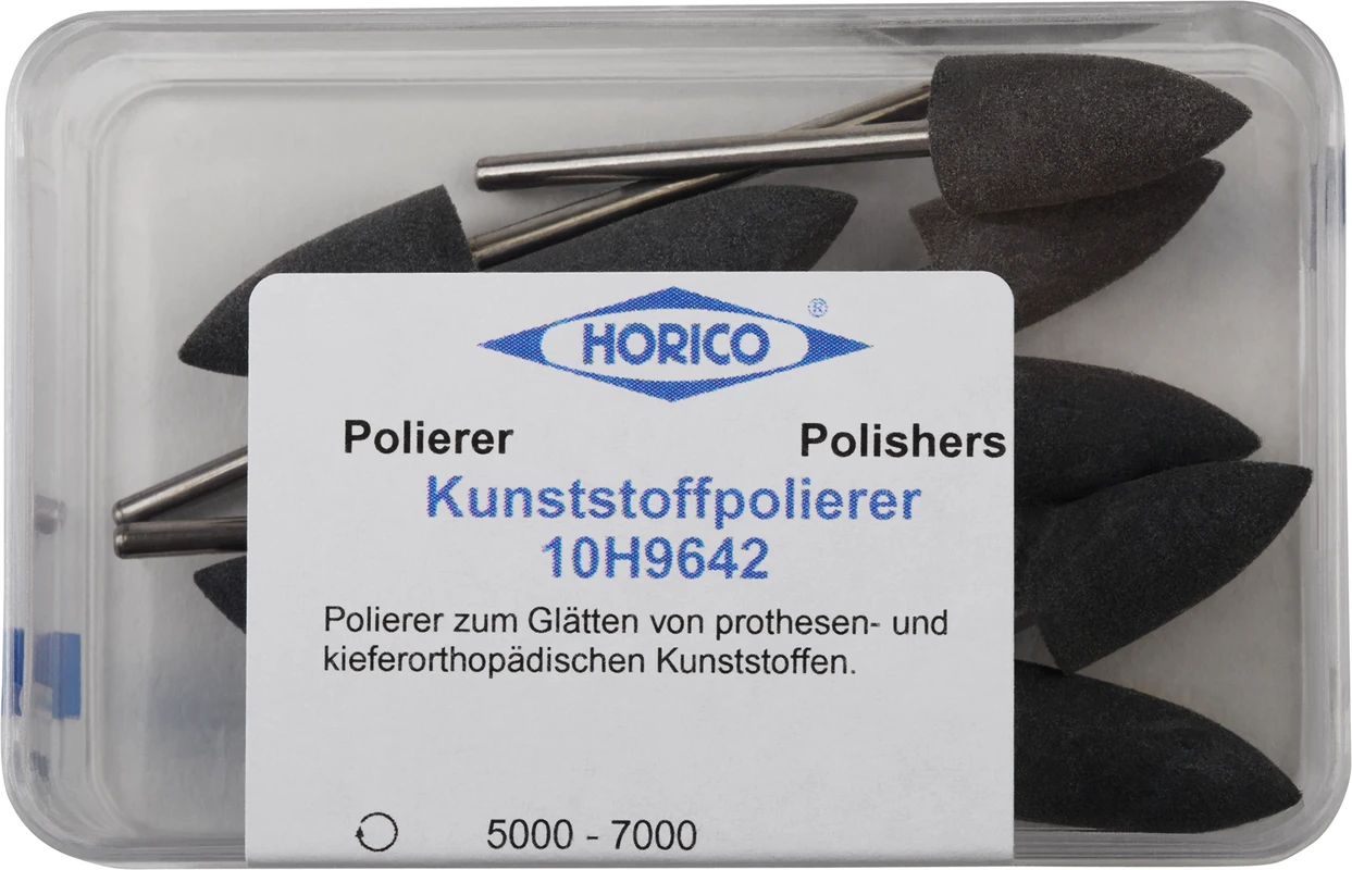 Acrylpolierer Packung 10 Stück blau, HP, 9642