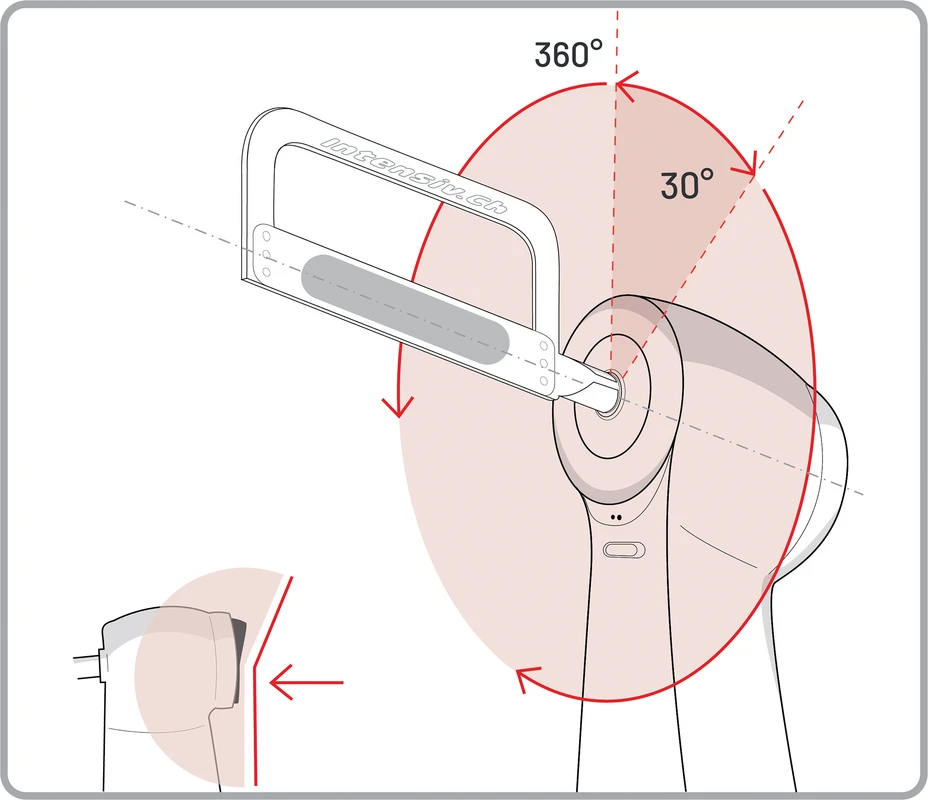 Intensiv Swingle Hub-Winkelstück Stück W&amp;H Synea WG-69 A ohne Licht