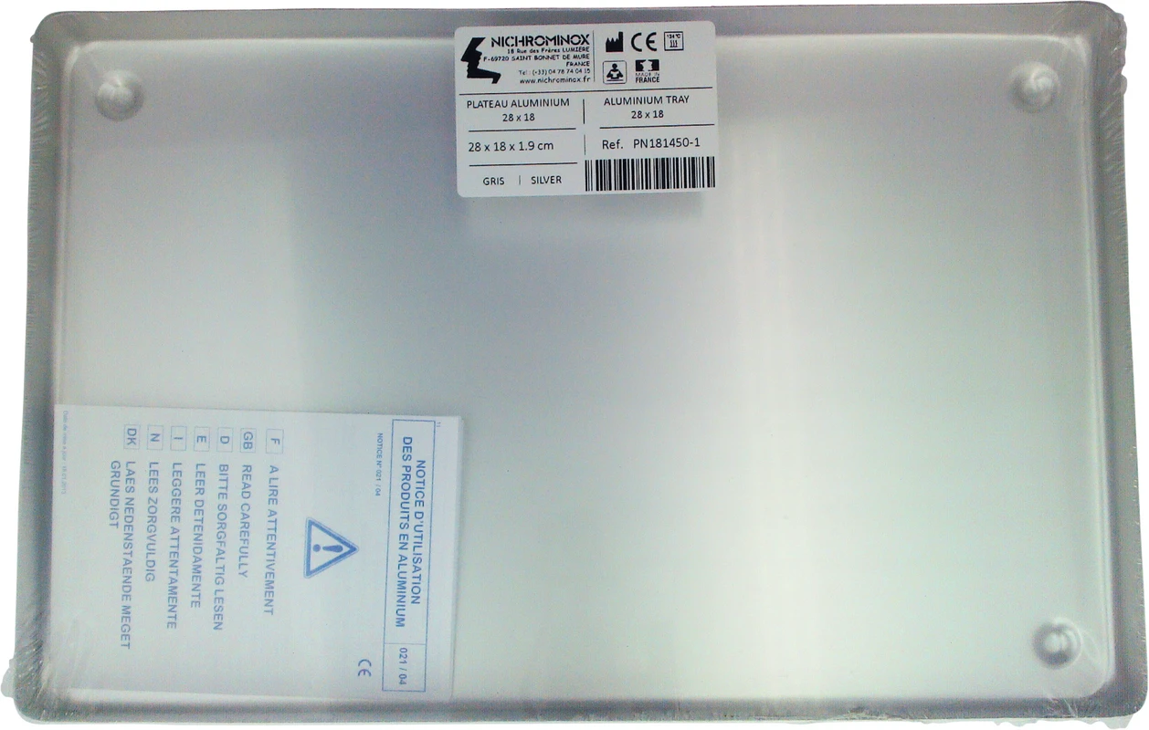 ALUMINIUM TRAY Stück Tray silber 28 x 18 cm