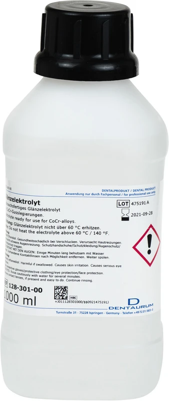 Glänzelektrolyt Flasche 1 Liter