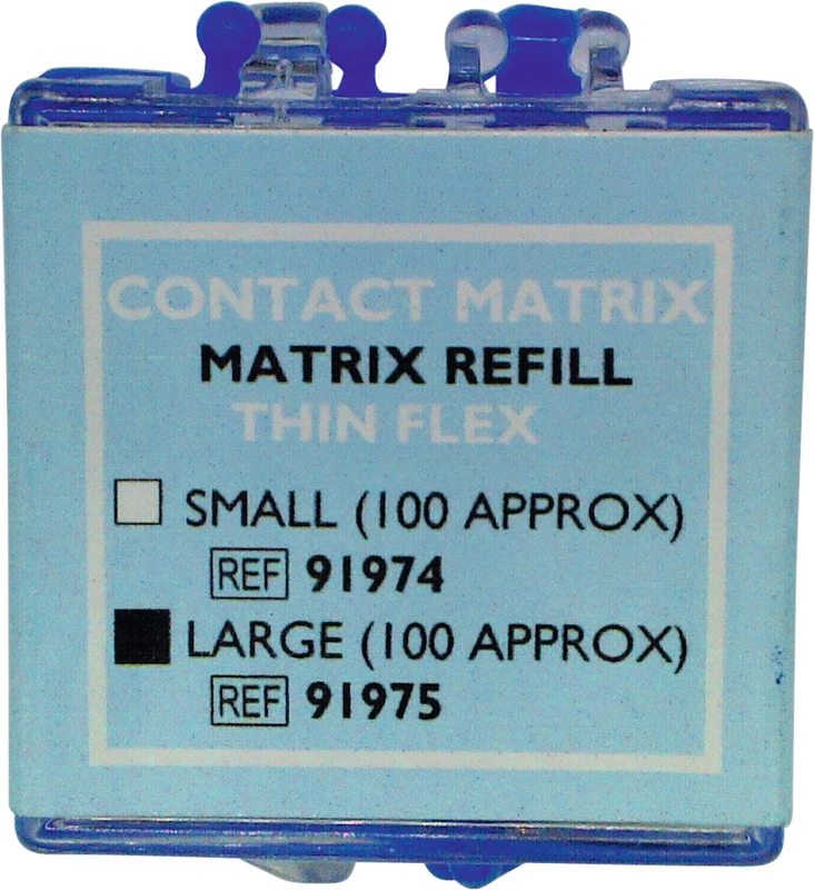 Contact matrix Packung 100 Matrizen dünn, flex body, groß