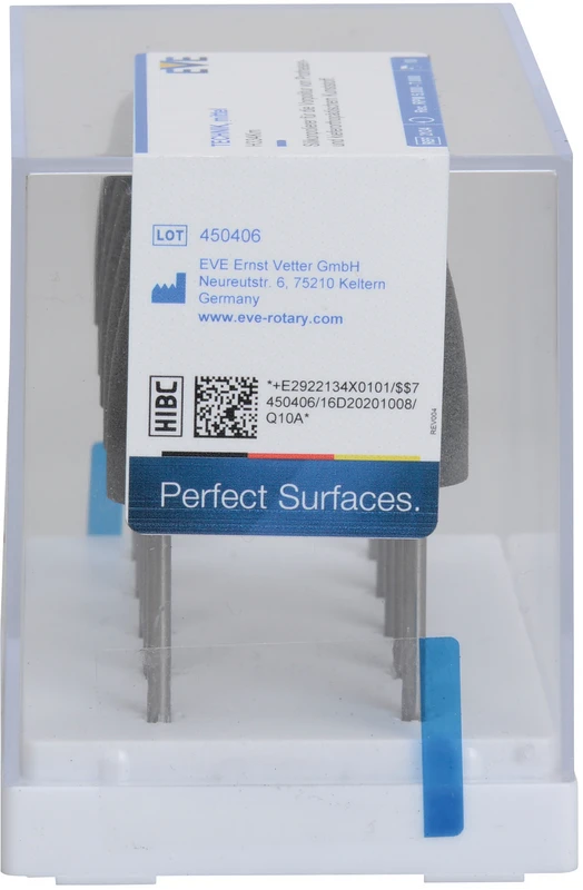 EVE TECHNIK Packung 10 Stück grau mittel, HP, Figur Granate, 10 x 24 mm