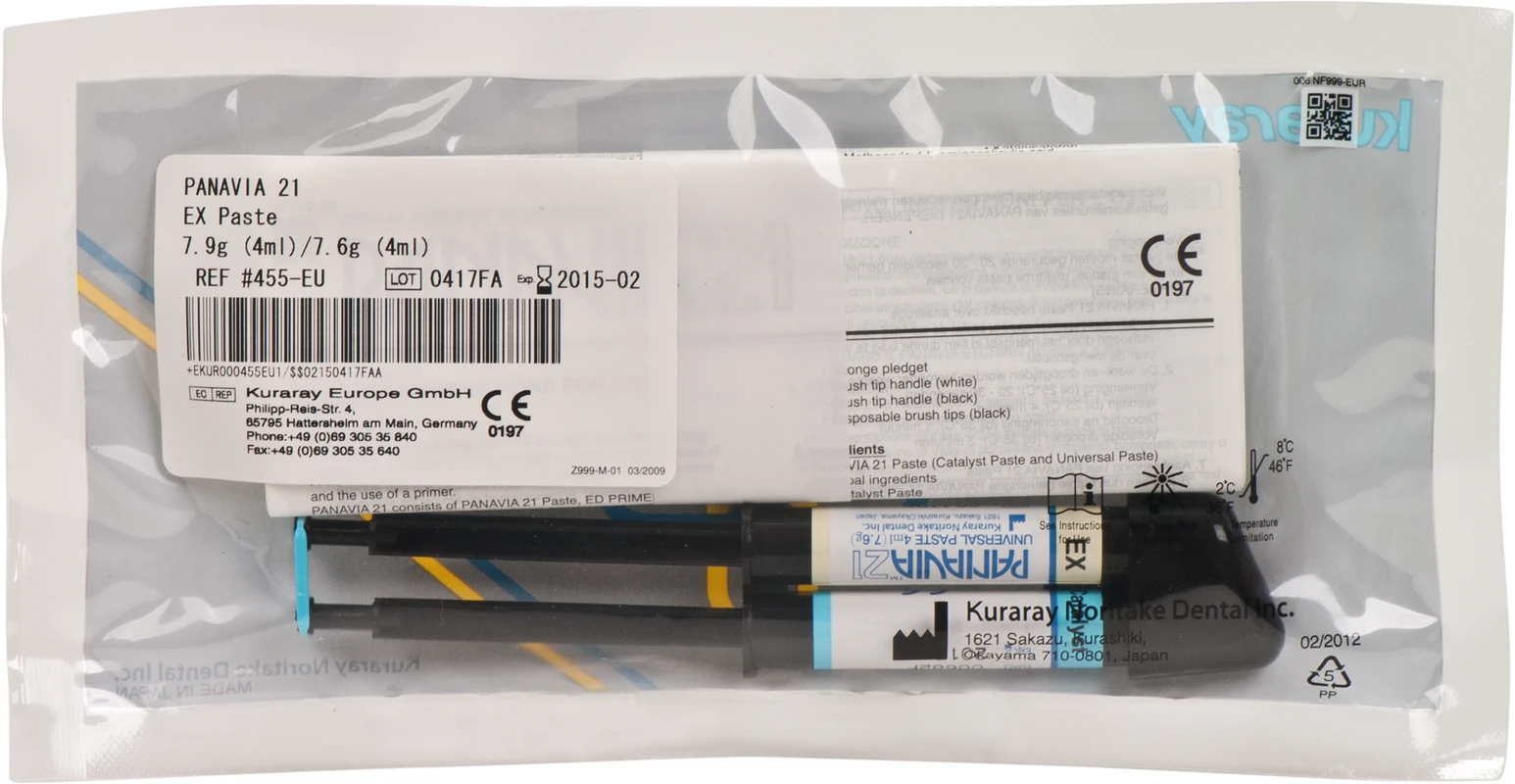 PANAVIA™ 21 Nachfüllpackung 7,9 g Katalysatorpaste EX, 7,6 g Universalpaste