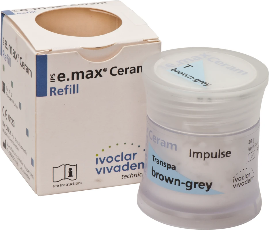 IPS e.max® Ceram Dose 20 g Pulver impulse transpa brown-grey
