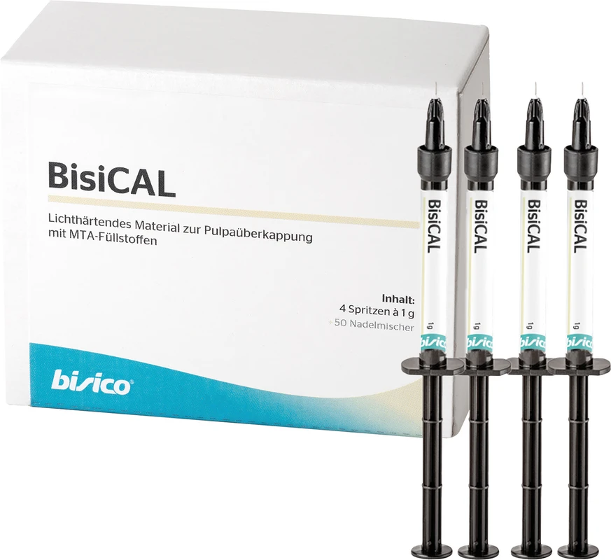 BisiCAL Packung 4 x 1 g Spritze, 50 Appli-Tipps