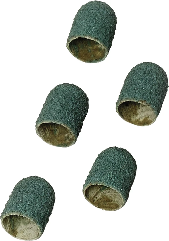 Schleifkappen/Schleifkappenträger Packung 5 Kappen grob, Ø 10 mm
