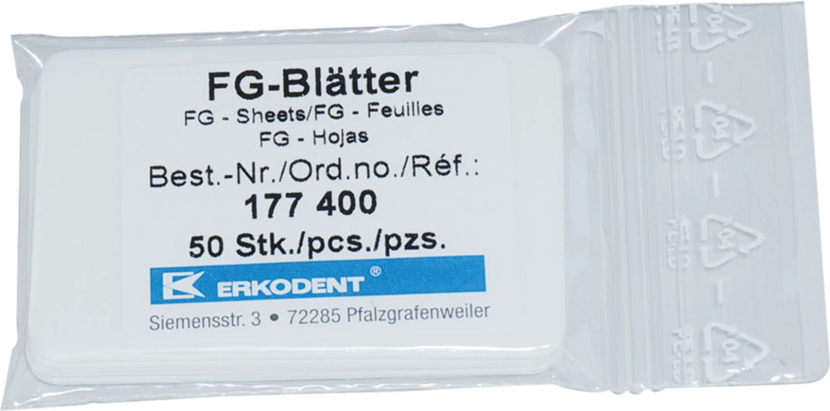 FG Blätter Packung 50 Blätter