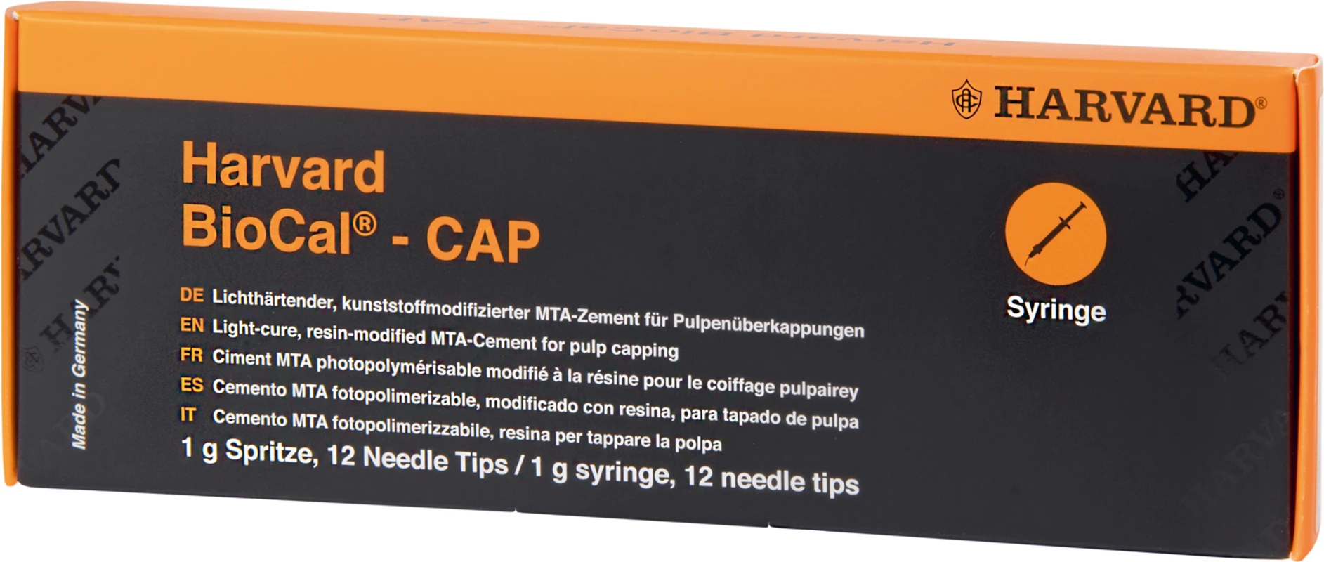 Harvard BioCal® - CAP Packung 1 g Spritze, 12 needle tips