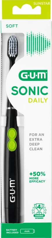 GUM® Sonic Daily Schallzahnbürste Stück schwarz