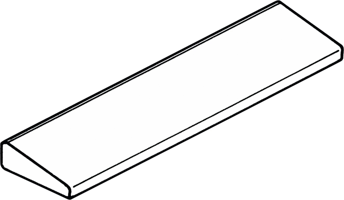 Arkansas Schleifsteine Stück weiß, Keilförmig, 102 x 26 x 5-10 mm
