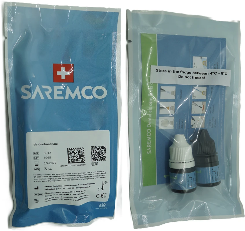 els duobond Packung 5 ml Flasche base, 5 ml Flasche catalyst