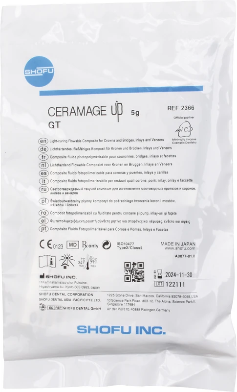 CERAMAGE UP Spritze 5 g Komposit translucent GT