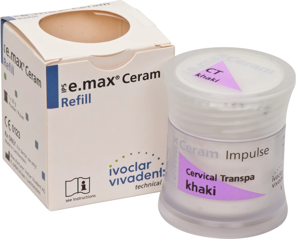 IPS e.max® Ceram Dose 20 g Pulver impulse cervical transpa khaki