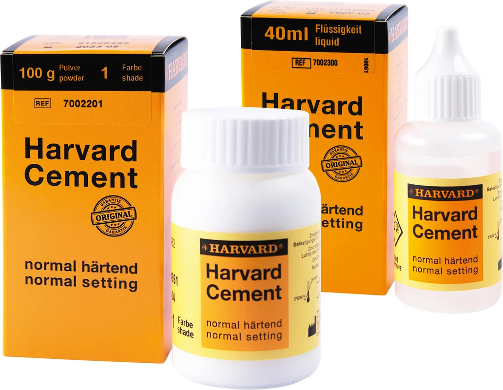 Harvard Cement normal härtend Pulver Packung 35 g Pulver 4 - hellgelb