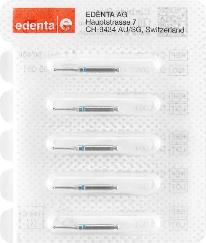 HM-Bohrer C1SXN Packung 5 Stück Kreuzverzahnung blau, RA, Figur 004 ISO 012