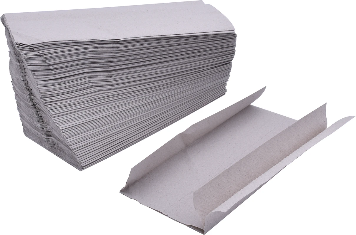 Bio Towel Packung 3.000 Stück 1-lagig, Naturgrau