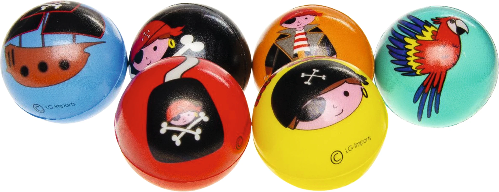 Antistressball Packung 24 Stück Ø 6 cm, Pirat
