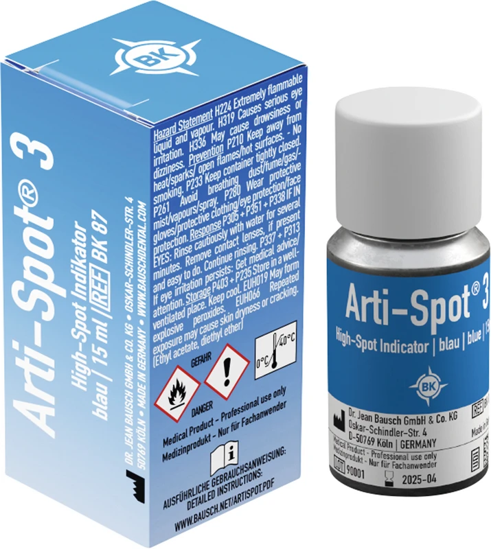Arti-Spot® Flasche 15 ml blau, für Friktionen, BK 87