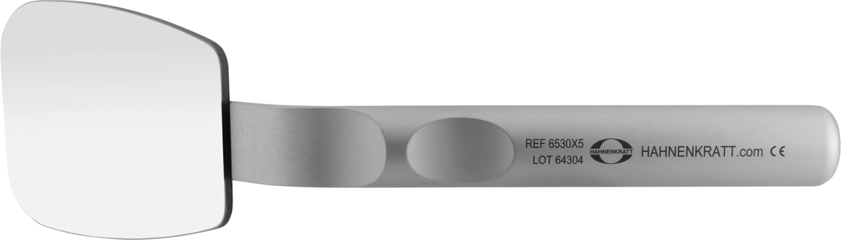 Fotospiegel FS Rhodium Stück einseitig, 66 x 95 mm, Griff abgewinkelt