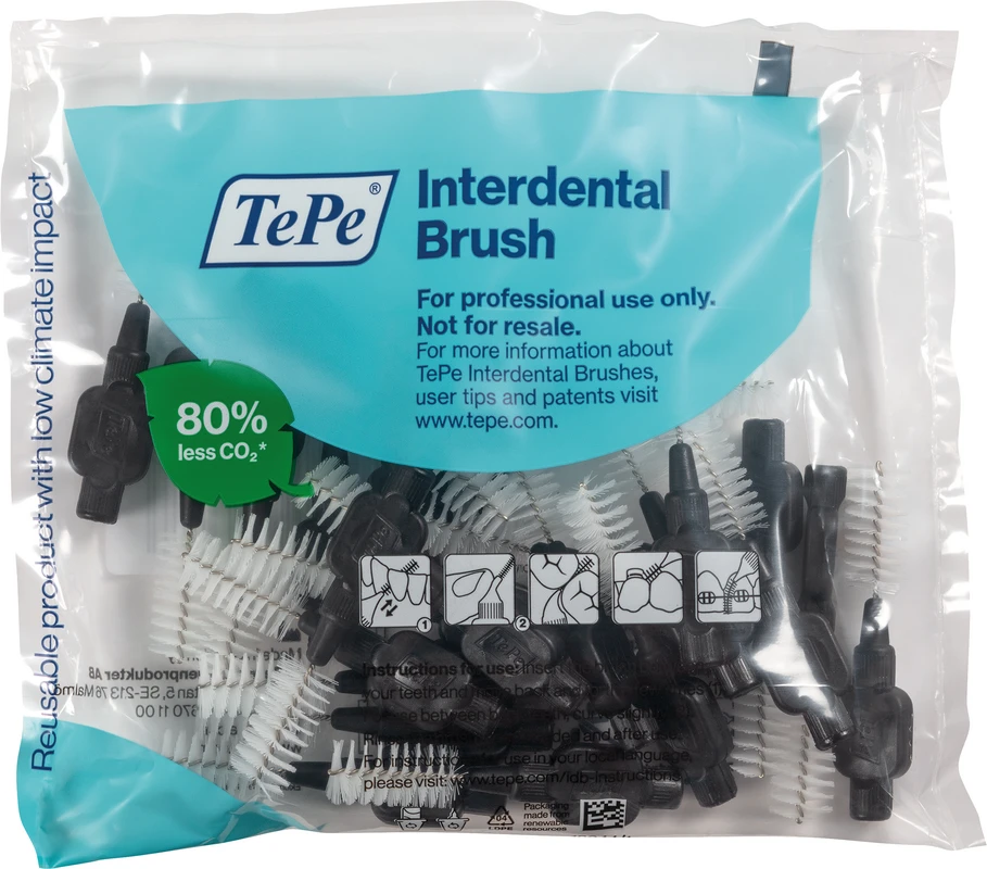 TePe® Interdentalbürsten Original Packung 25 Stück schwarz, Ø 1,5 mm