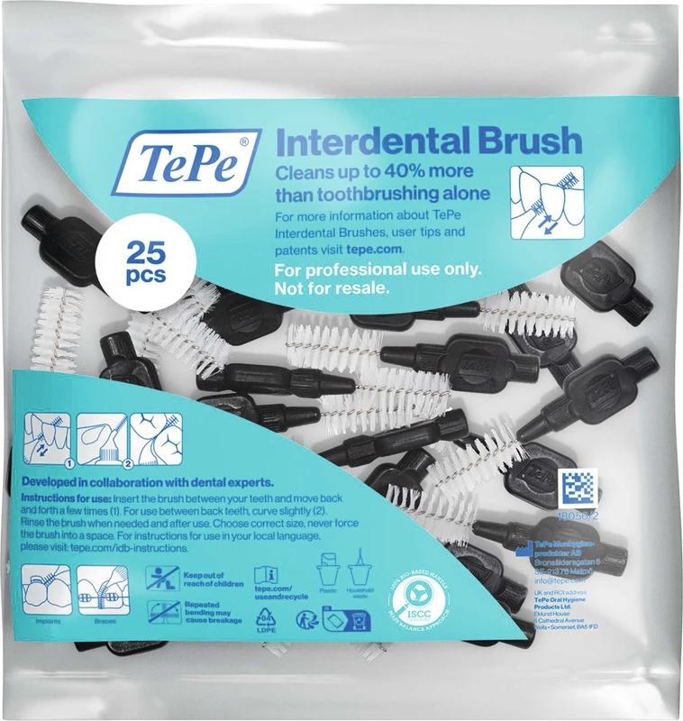 TePe® Interdentalbürsten Original Packung 25 Stück schwarz, Ø 1,5 mm