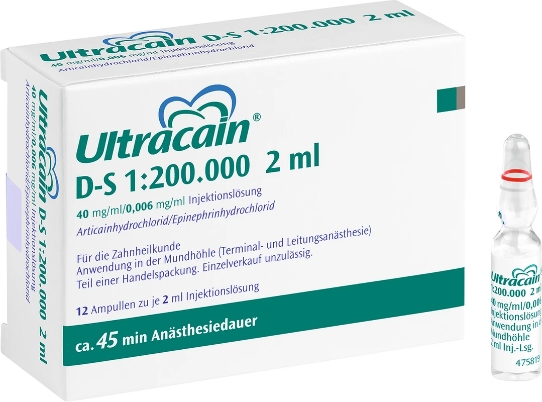 Ultracain® D-S 1:200.000 Packung 96 x 2 ml DS, 1:200.000