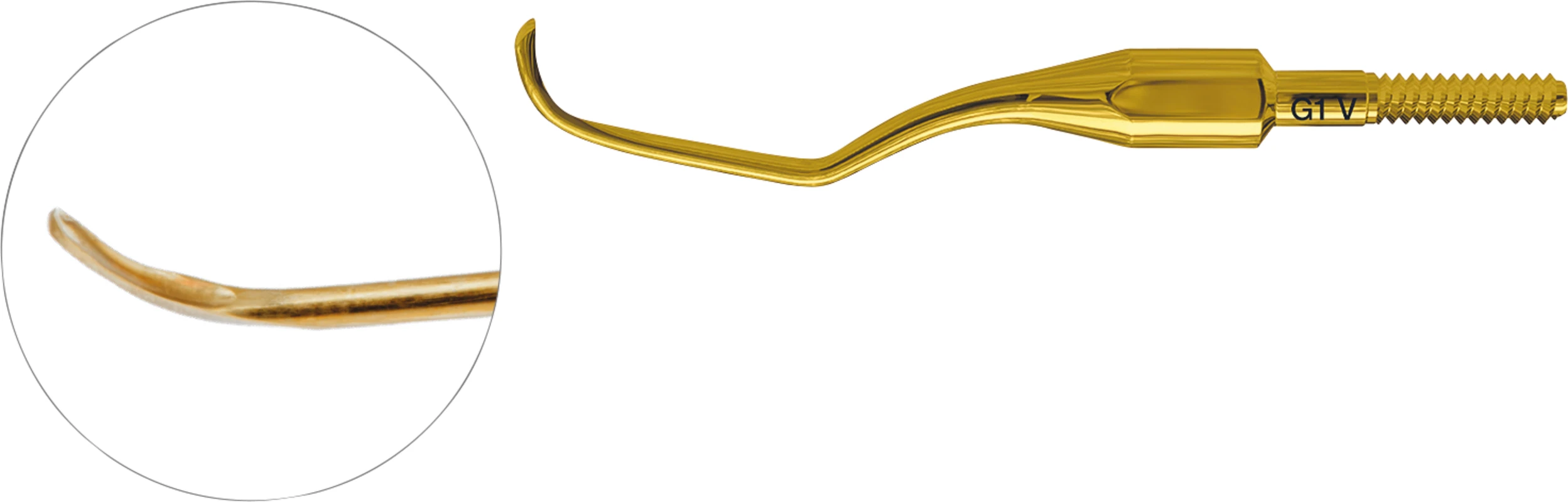 Glacier™ Quik-Tips™ - Gracey Standard Stück Figur 1, XP&sup2; Technology&trade;, ohne Griff