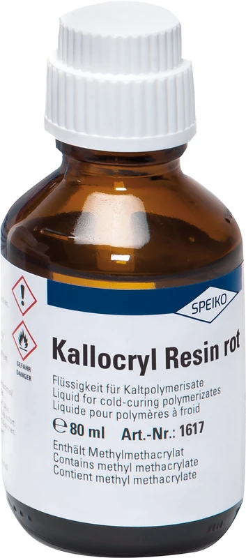Kallocryl® Resin rot Flasche 80 ml Flüssigkeit rot