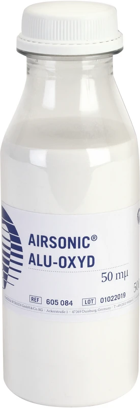 Airsonic® Alu-Oxyd Flasche 500 g Aluminiumoxydpulver 50 &micro;m