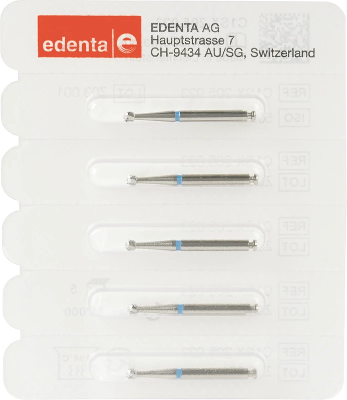 HM-Bohrer C1SX Packung 5 Stück Kreuzverzahnung blau RAL, Figur 001, ISO 023