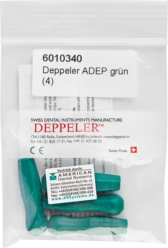 DEPPELER® ADEP-Griffe Packung 4 Stück grün
