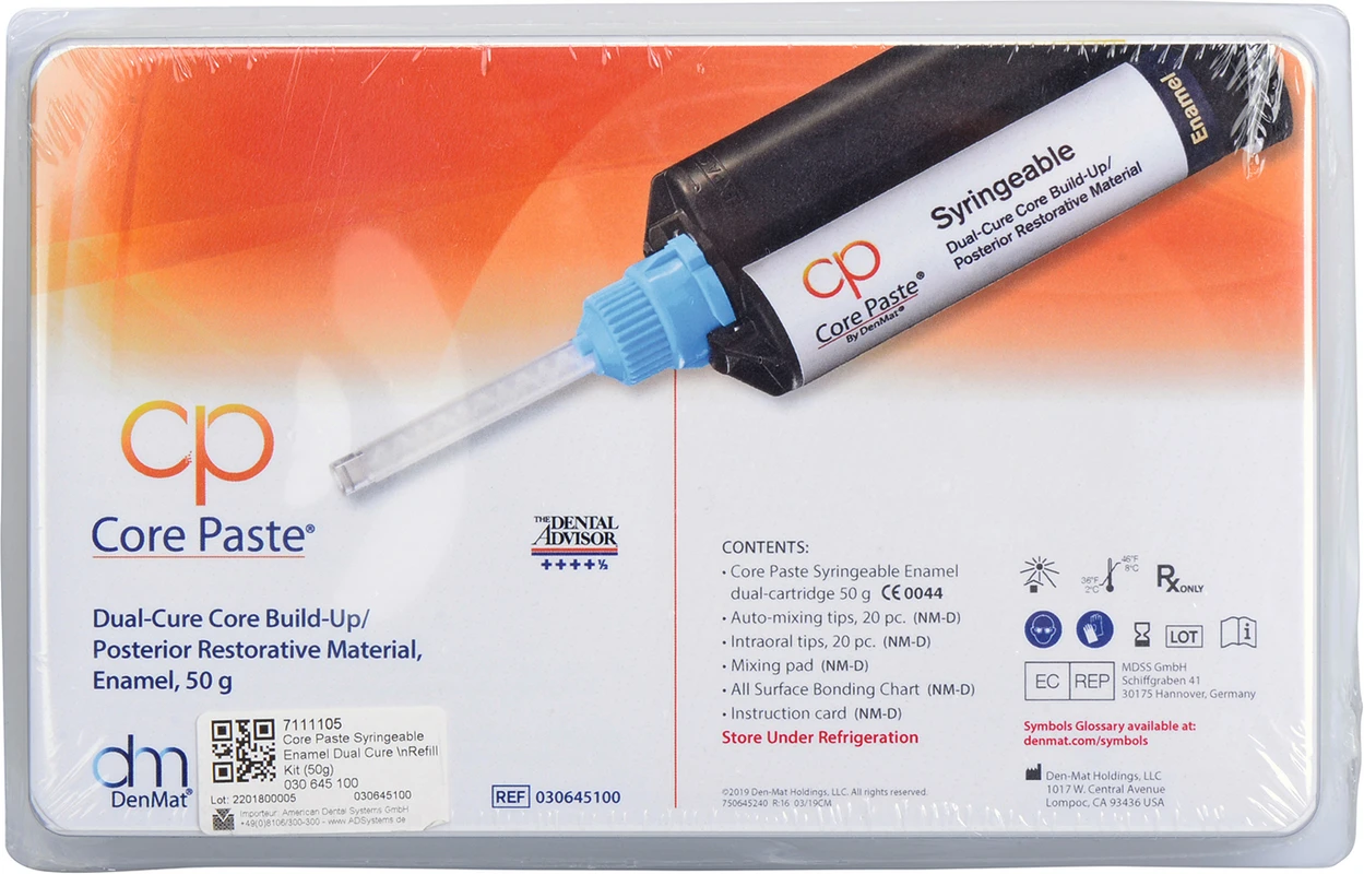 Core Paste Refillkit 50 g Kartusche enamel, dualhärtend, Zubehör