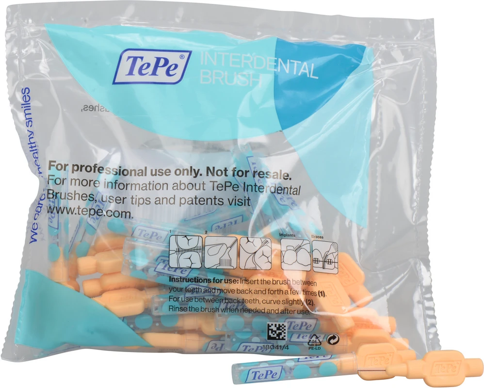 TePe® Interdentalbürsten Extra Soft Packung 25 Stück orange, Ø 0,45 mm