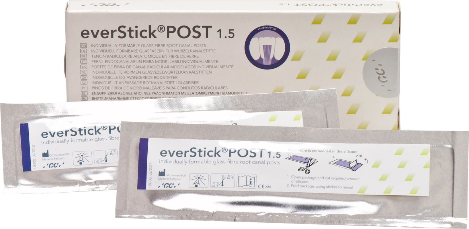 GC everStick®POST Refill Packung 10 Stifte 1,5 cm