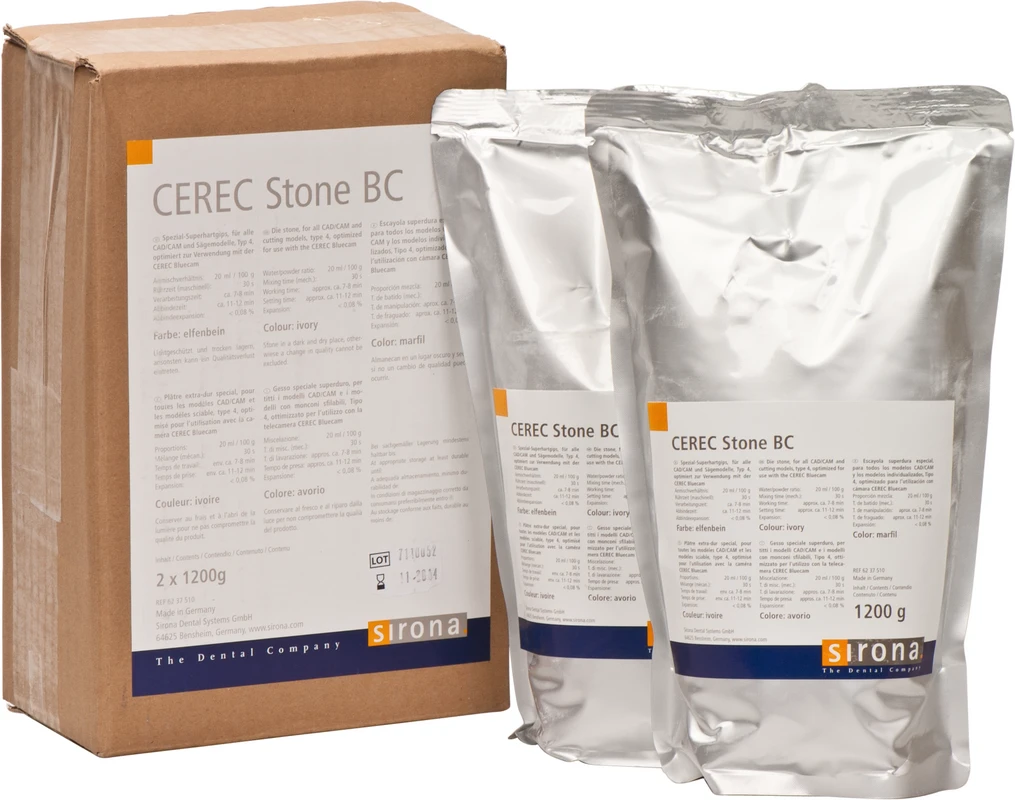 CEREC Stone BC Packung 2 x 1,2 kg Beutel
