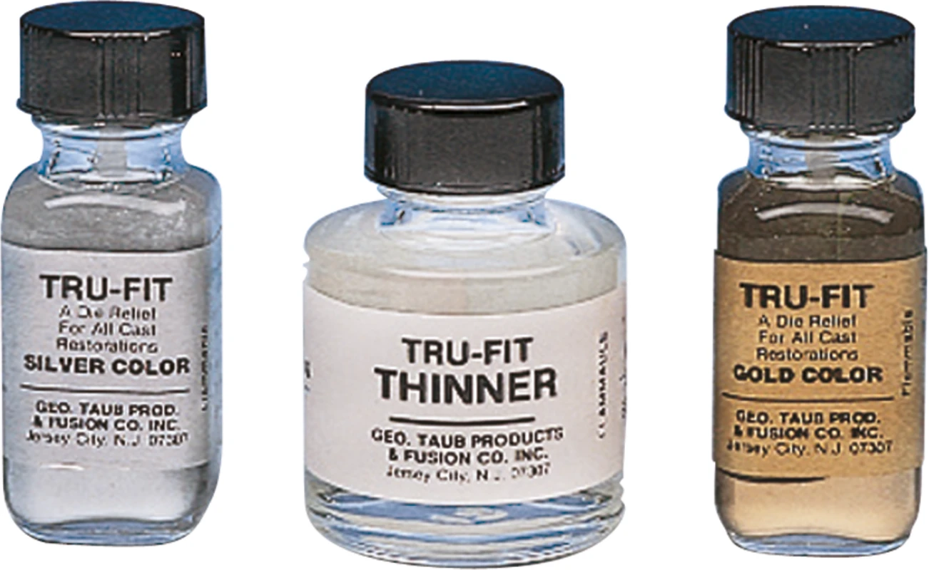 TAUB Tru-Fit Stumpflacke Flasche 15 ml Silberlack