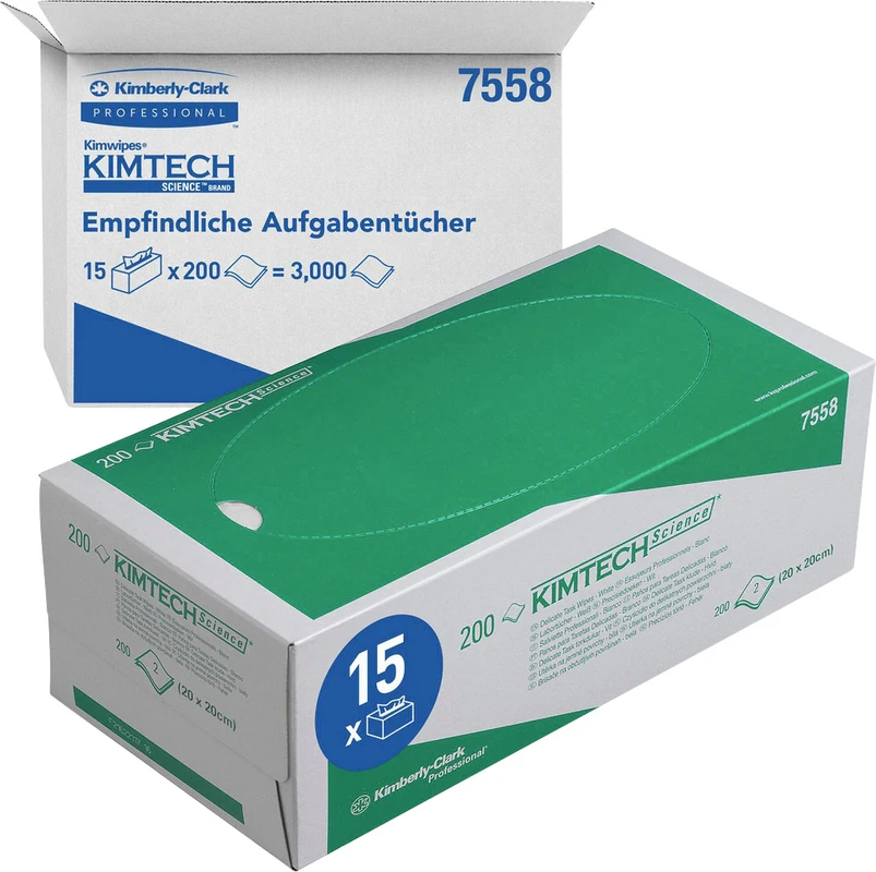 KIMTECH SCIENCE Labortücher Packung 200 Stück 20,5 x 20 cm