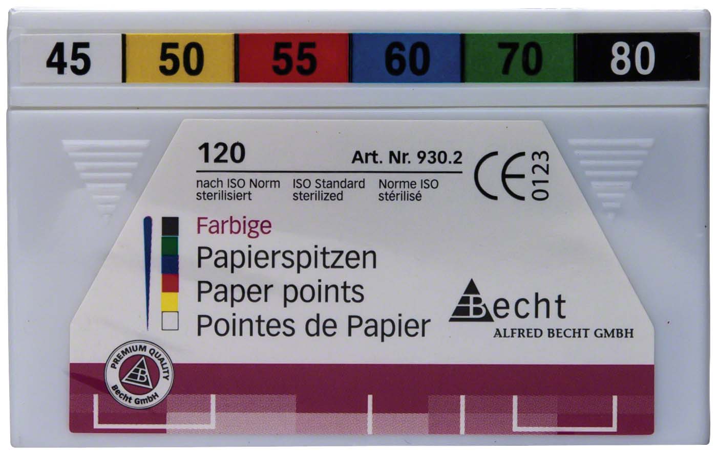 Papierspitzen farbig Becht